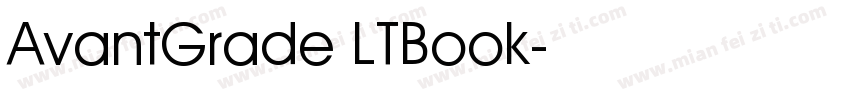 AvantGrade LTBook字体转换